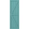 Ekena Millwork Americraft 5-Board Wood 2 Equal Panel Frmd Board-n-Batten Shutters w/Dbl Z-Bar, ARW102BF518X31PTH, PR ARW102BF518X31PTH - alternate 9